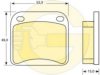 HONDA 41060A9999A Brake Pad Set, disc brake